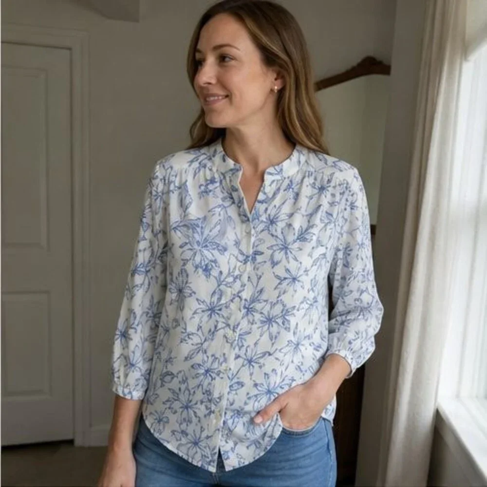 Black Tie Neck Blouse